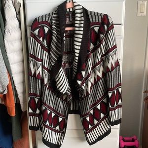 X-small cardigan tribal pattern